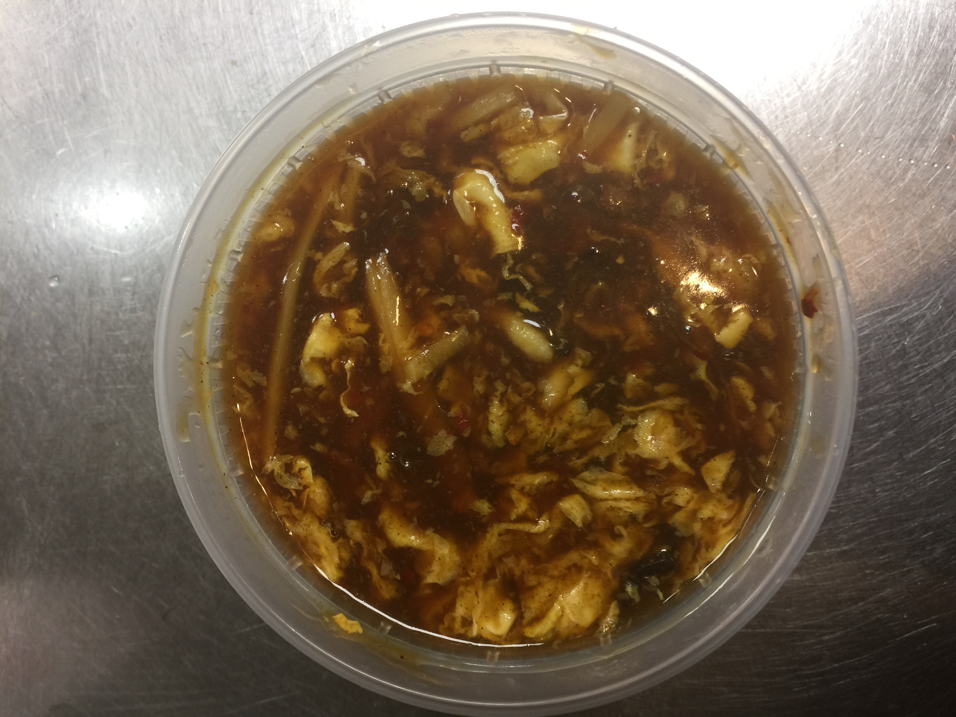 Order 23. Hot and Sour Soup food online from Heelok Asian Fusion store, Lumberton on bringmethat.com