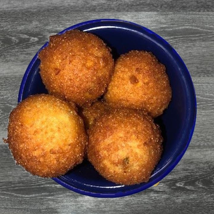 Order Homemade Hushpuppies. food online from Red Hot & Blue store, North Richland Hills on bringmethat.com