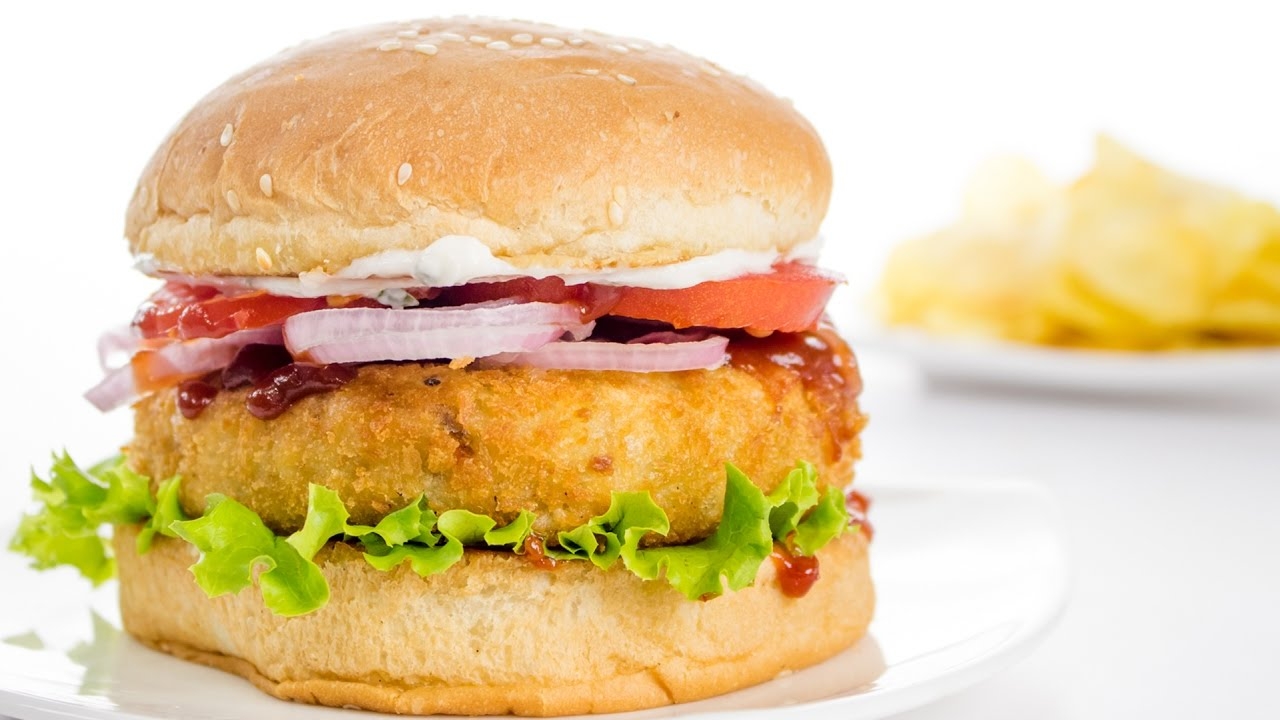 Order Veggie Burger food online from New Tandoori Cafe store, San Jose on bringmethat.com