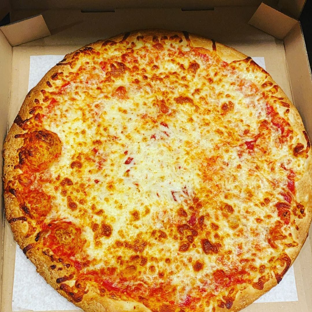 Order Cheese & Tomato Sauce Pizza - Large 16'' food online from Shef's Pizza & Deli store, Philadelphia on bringmethat.com