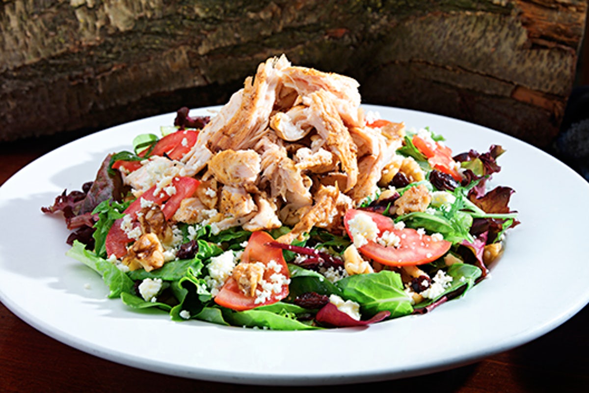 Order Wood-Grilled Chicken Salad food online from Tahoe Joe's Famous Steakhouse store, Visalia on bringmethat.com