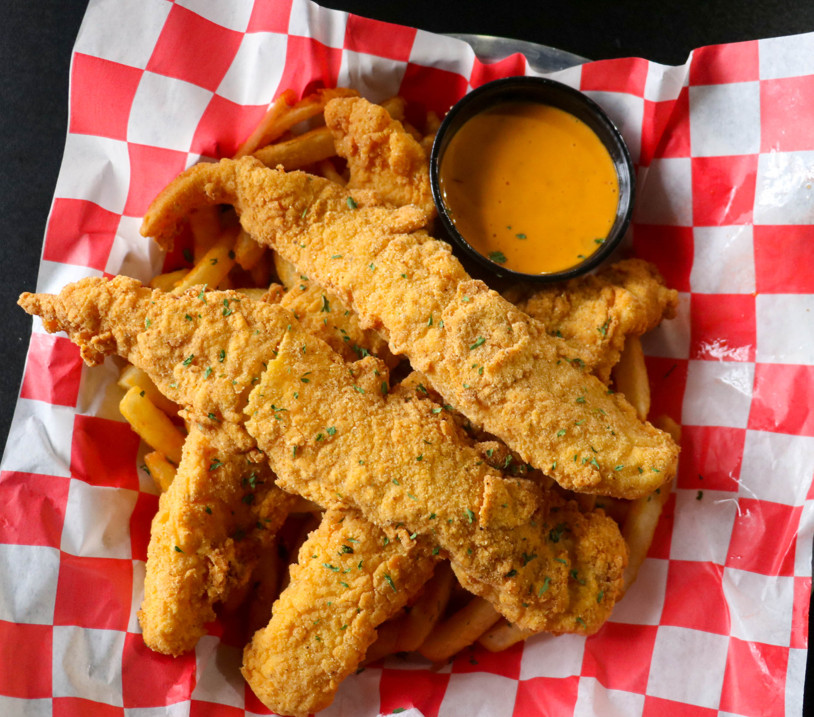 Order #7 Fried Fish and Fries food online from Krab Kingz store, Kansas City on bringmethat.com