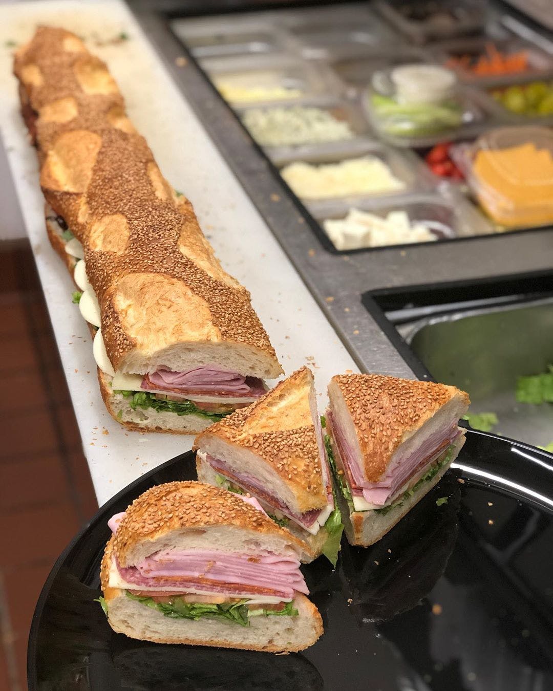 Order Italian Combination Sub Catering - 3 Feet food online from Planet Pizza store, Ridgefield on bringmethat.com