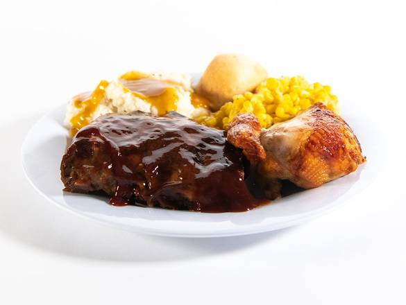 Order Baby Back Ribs with Rotisserie Chicken food online from Boston Market store, Arlington on bringmethat.com