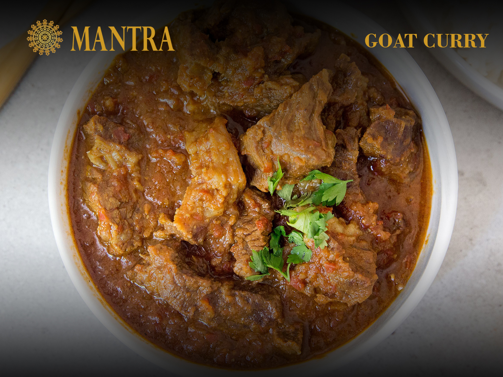 Order Goat Curry food online from Mantra Authentic Indian Restaurant store, Jersey City on bringmethat.com