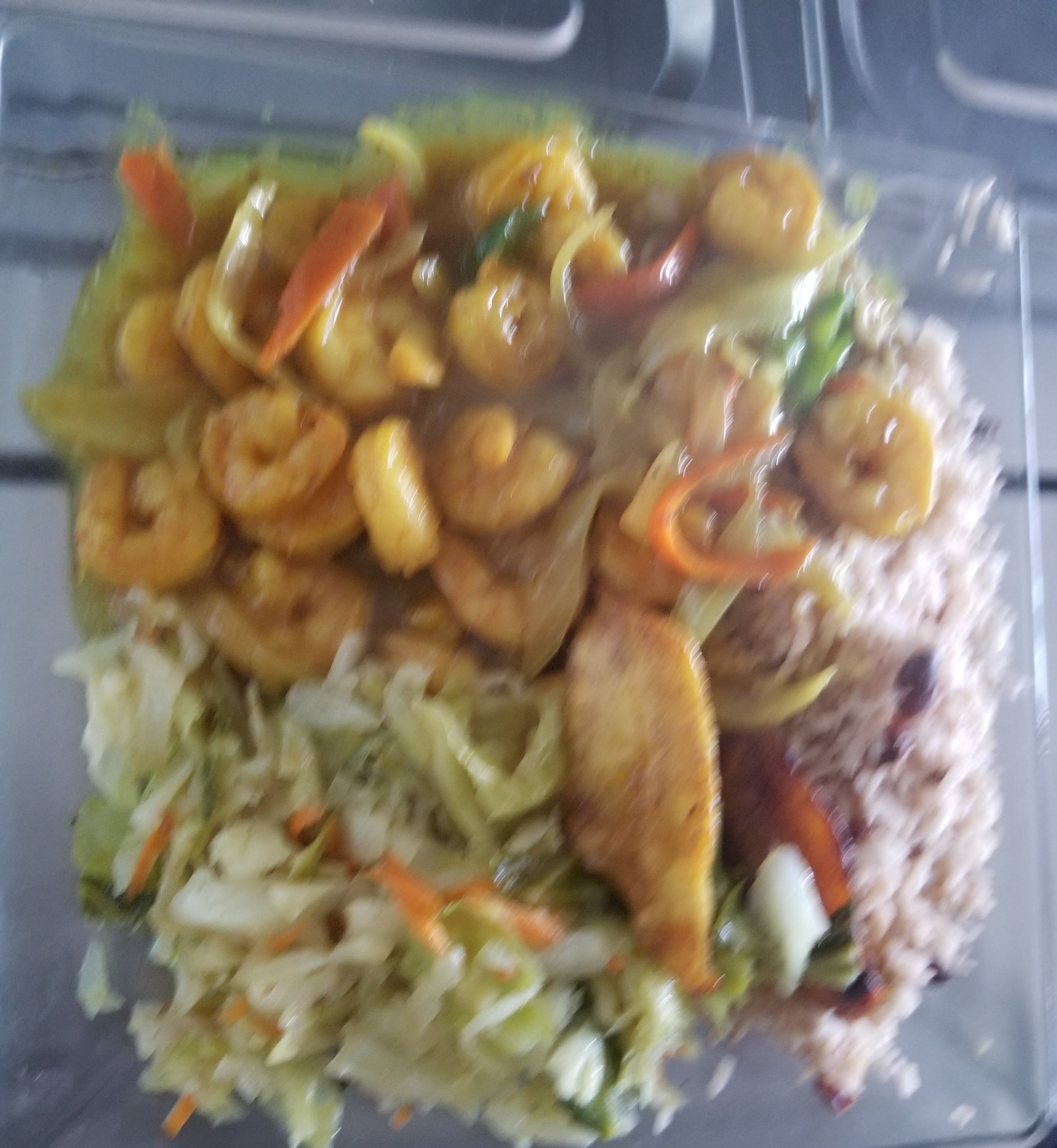Order Curry Shrimp food online from Huzzys Jamaican Restaurant store, Houston on bringmethat.com