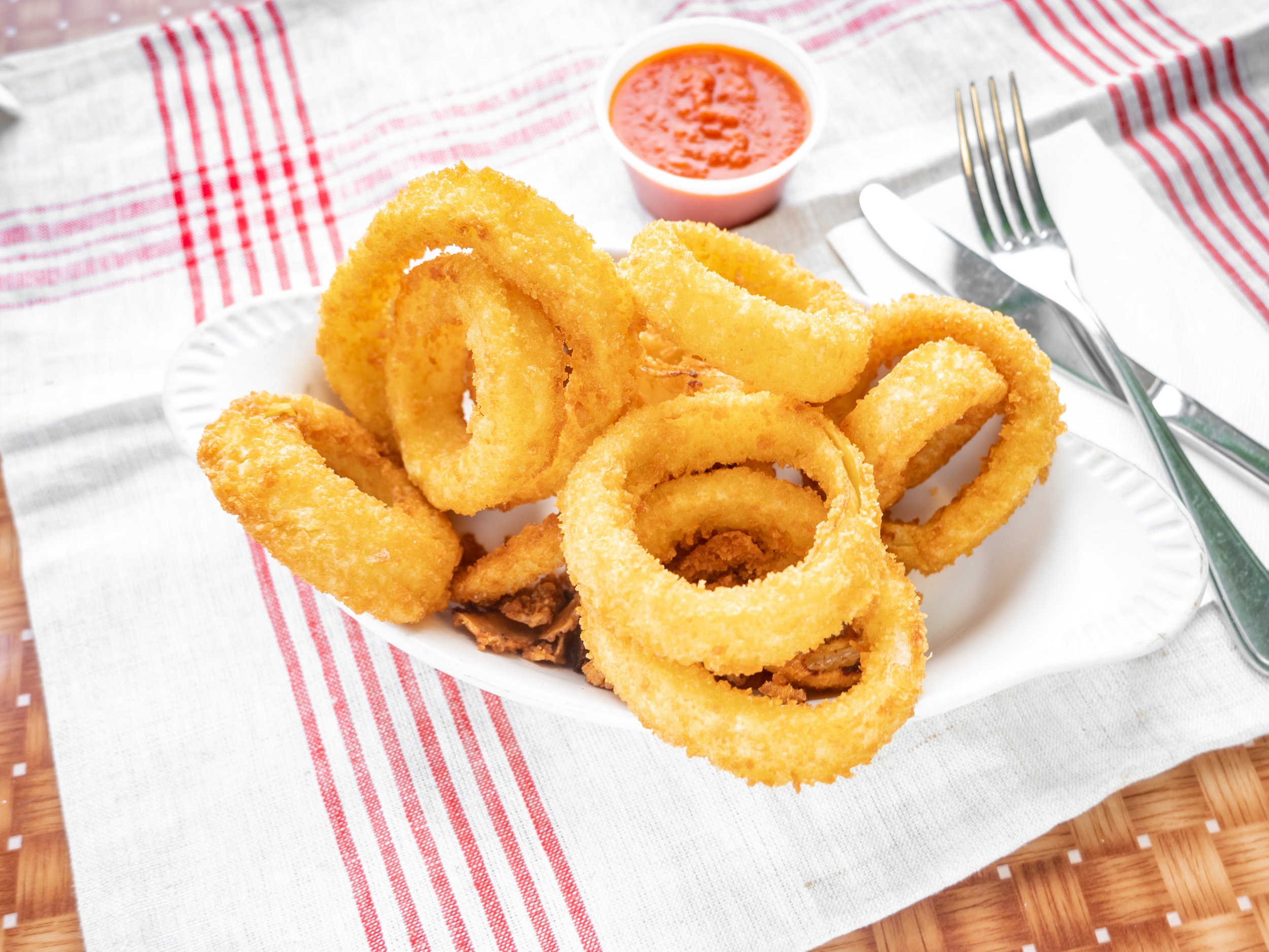 Order Onion Rings food online from Little sicily pizza store, Glassboro on bringmethat.com