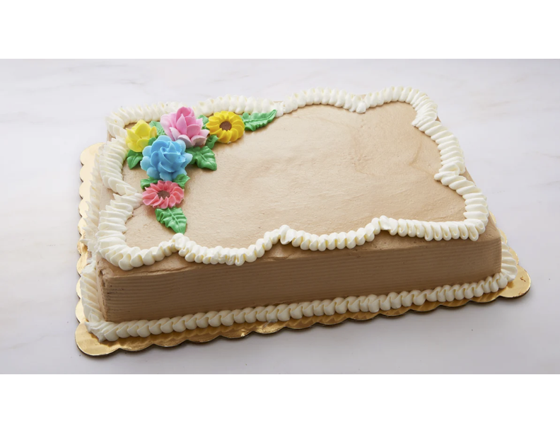 Order Mocha Greeting Cake - ¼ sheet food online from Goldilocks store, Union City on bringmethat.com