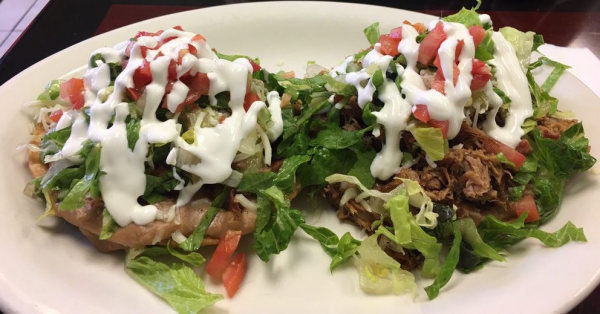 Order Tostada with Bean food online from La Mordida store, Pleasant Hill on bringmethat.com