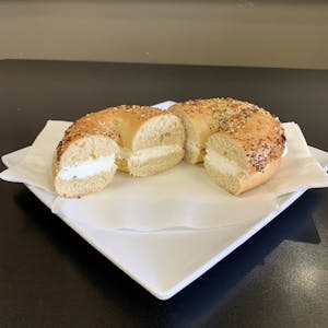 Order Toasted Bagel food online from Zebra House Coffee store, San Clemente on bringmethat.com