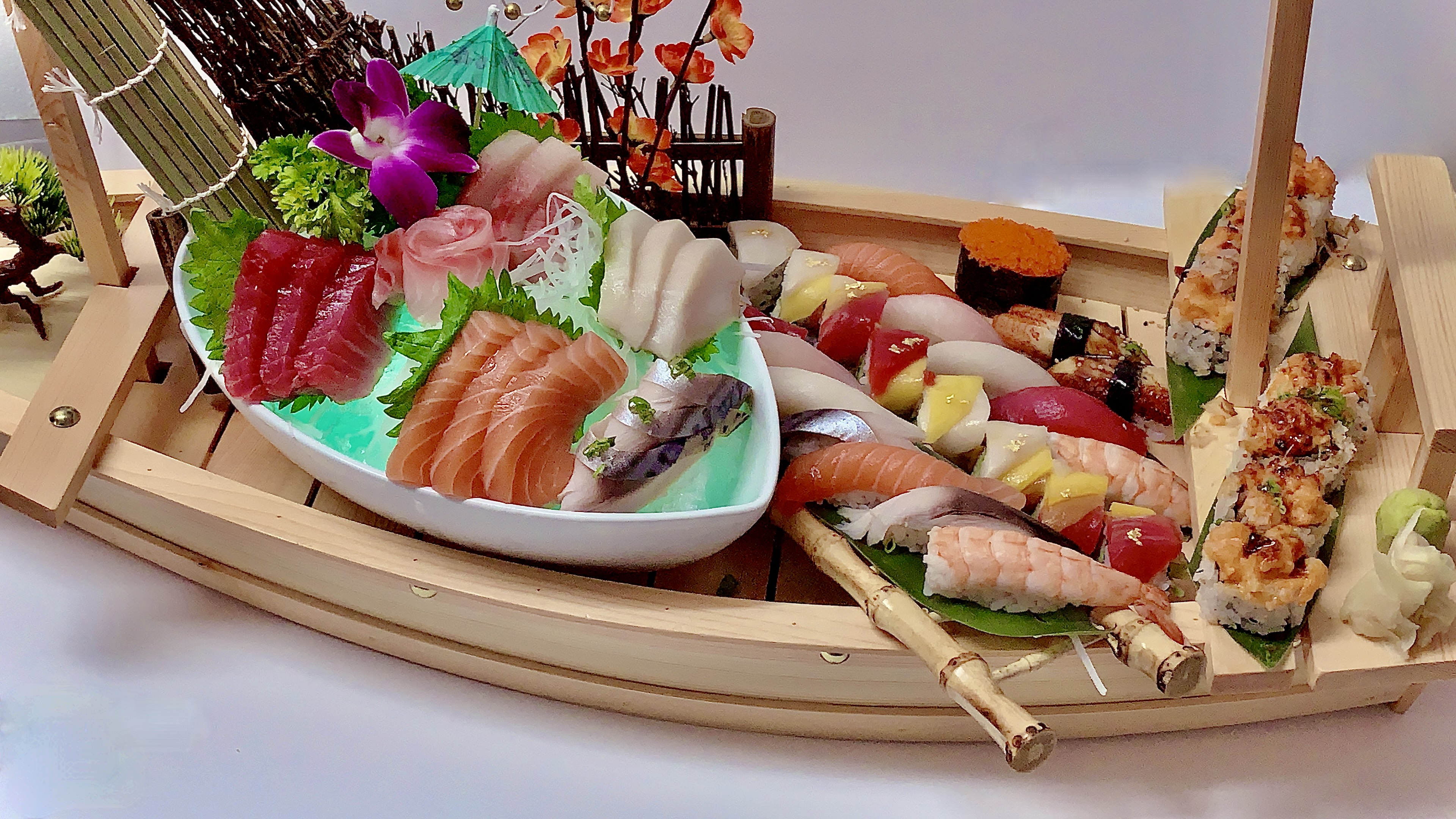 Order Love Boat Entree food online from Tsuki Sushi store, Lombard on bringmethat.com