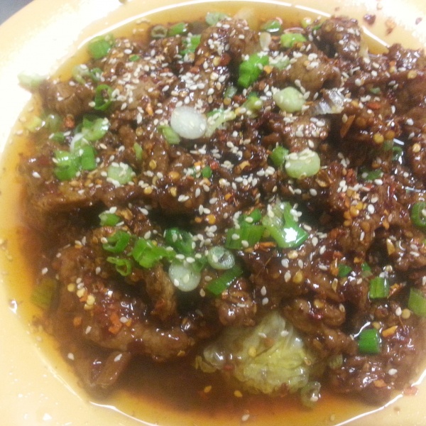 Order CS13. Hot Spicy Beef(18.75) food online from Moon Wok store, Dallas on bringmethat.com