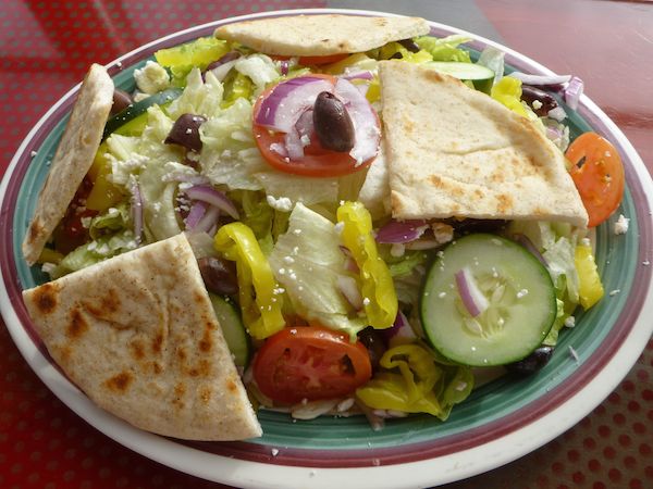Order Greek Salad food online from Pizza Shuttle store, Milwaukee on bringmethat.com