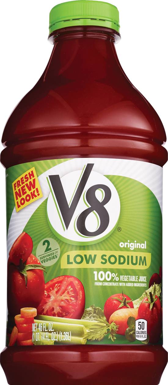 Order V8 Low Sodium Original 100% Vegetable Juice food online from Cvs store, SAINT CLAIR SHORES on bringmethat.com