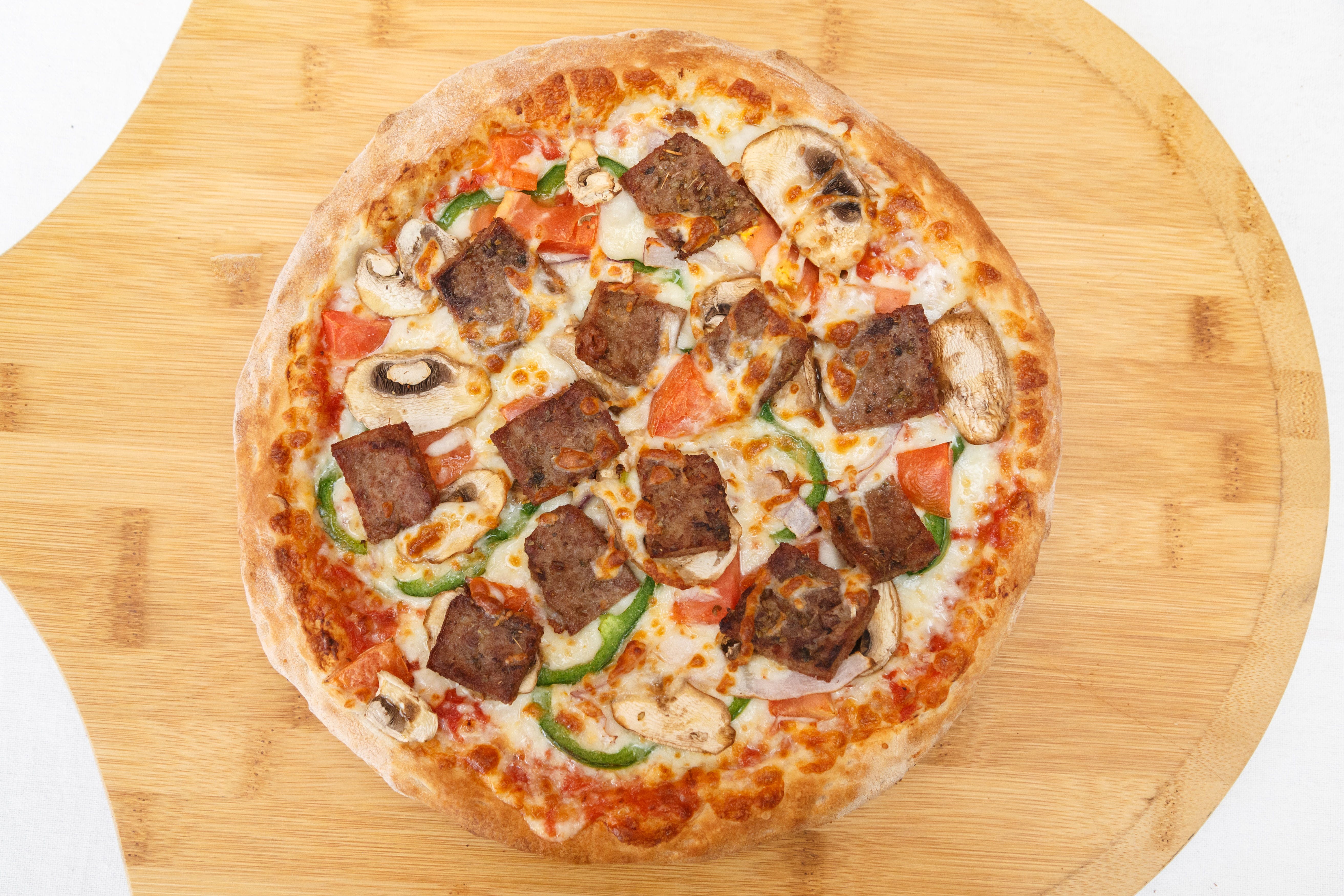 Order Steak Gourmet Pizza - Small 10" (6 Cut) food online from Pizza Pronto store, Pittsburgh on bringmethat.com