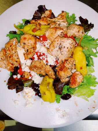 Order Mediterranean Salad food online from Old Pineville Premium Pub store, Charlotte on bringmethat.com