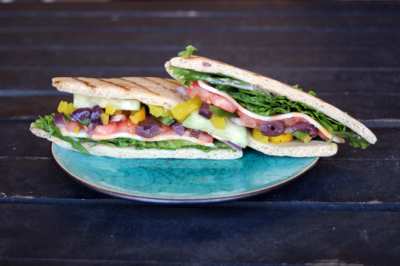 Order Vegetarian Sandwich food online from Georgette Grounds And Gifts store, Maumee on bringmethat.com