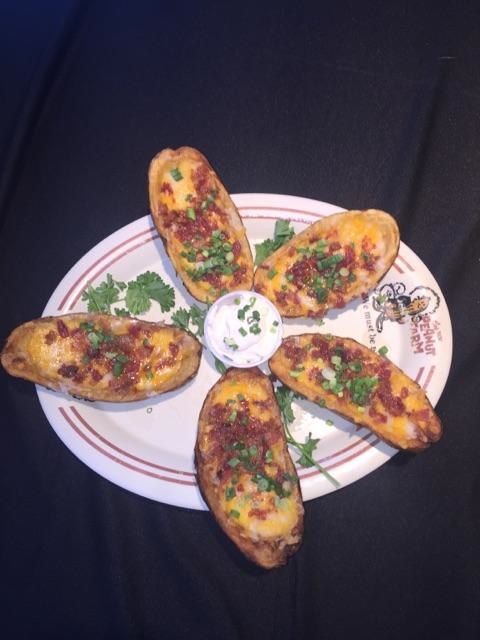 Order Stuffed Potato Skins food online from Peanut Farm store, Anchorage on bringmethat.com