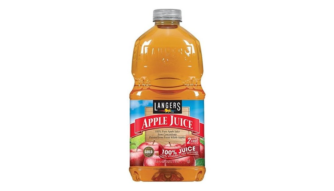 Order Langers Apple Juice 16oz Bottle food online from Ross Liquor store, Sylmar on bringmethat.com