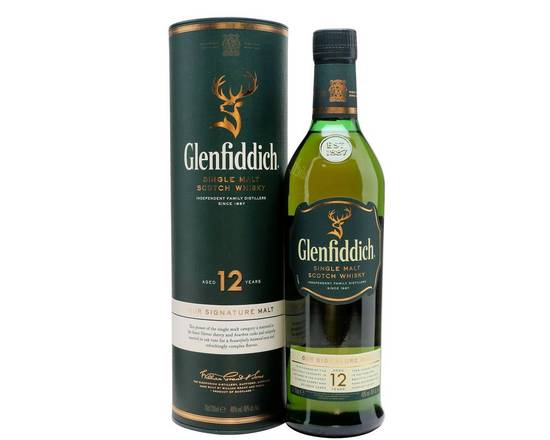 Order Glenfiddich 12 Years, 750mL scotch (40.0% ABV) food online from House Of Wine store, New Rochelle on bringmethat.com