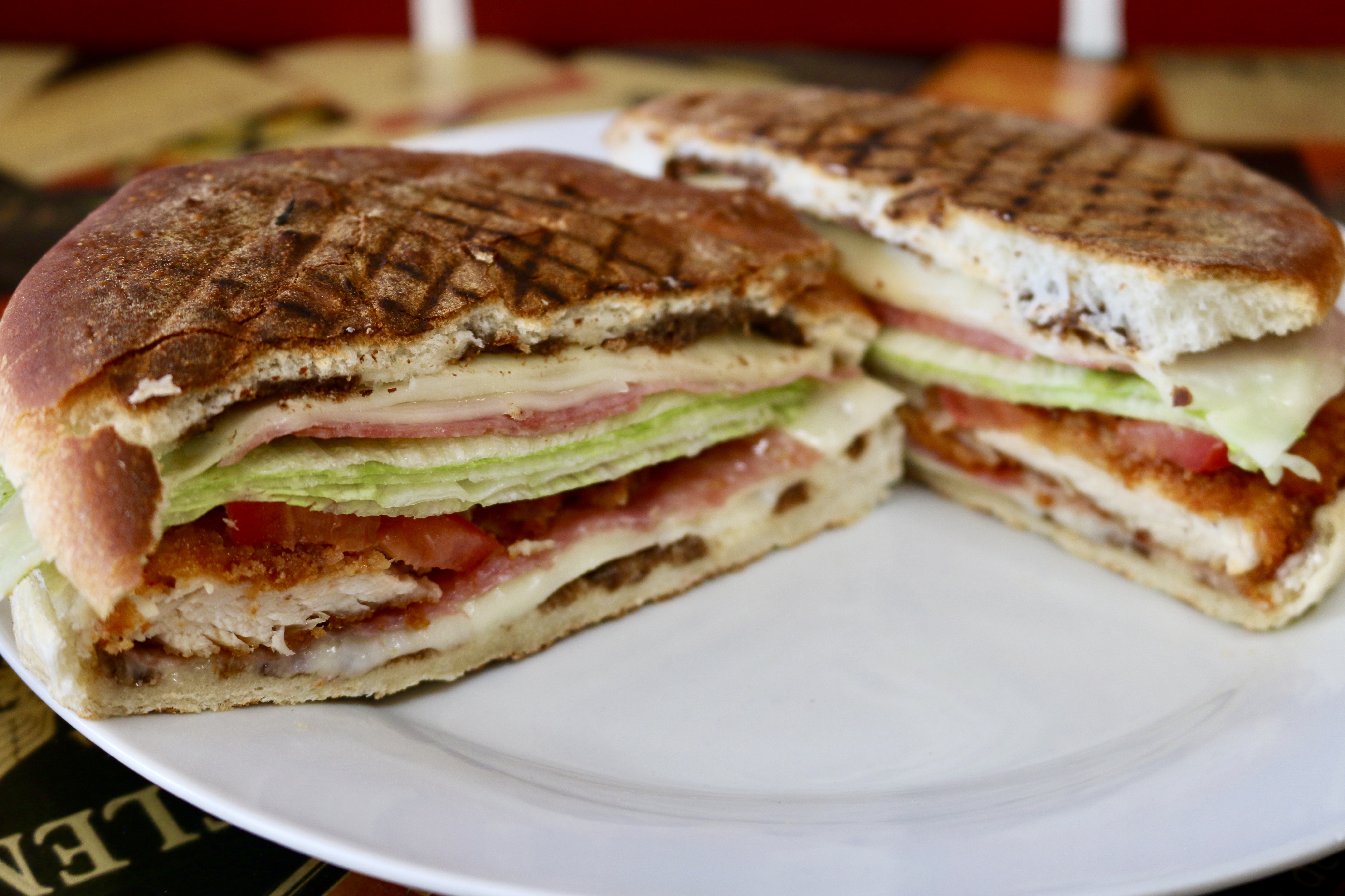Order The Godfather Panini food online from Westbrook Pizzeria store, Cortlandt Manor on bringmethat.com