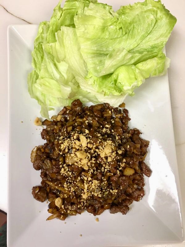 Order 26. Lettuce Bun with Beef food online from Rolling Cooking store, Springfield on bringmethat.com