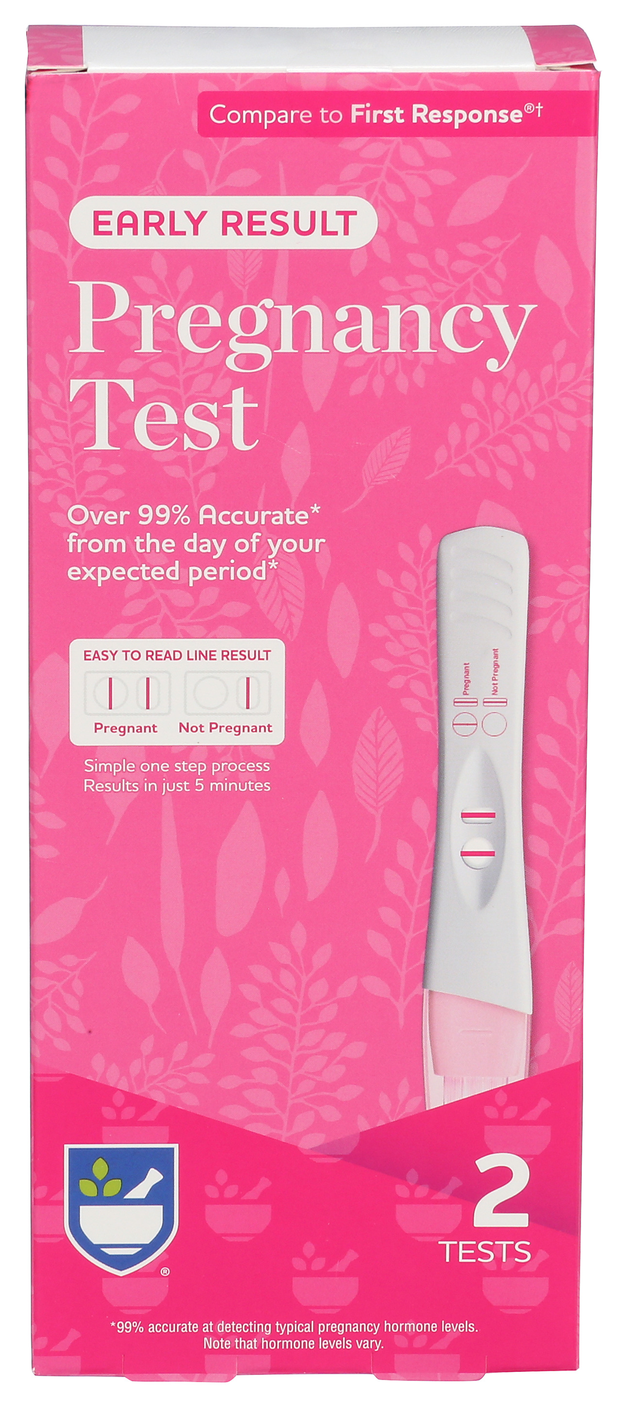 Order Rite Aid Early Result Pregnancy Test - 2 ct food online from Rite Aid store, MILLER PLACE on bringmethat.com