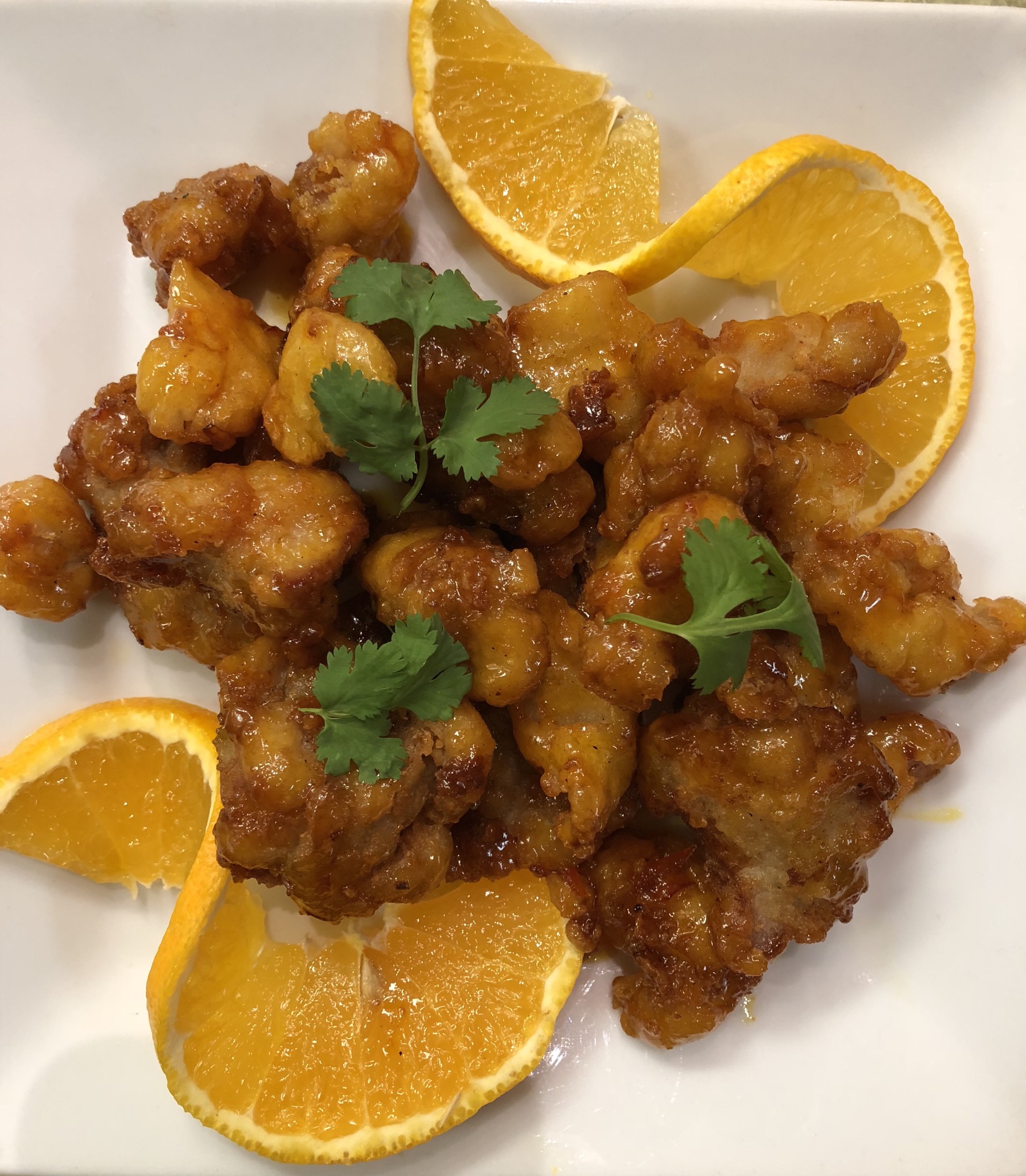 Order 49. Orange Chicken food online from Cha Cha 8 store, Panorama City on bringmethat.com