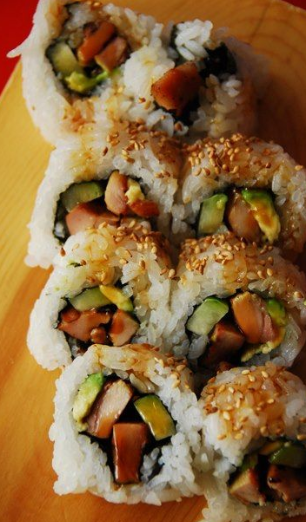 Order Chicken Teriyaki Roll food online from Fujiyama Hibachi & Sushi store, McAllen on bringmethat.com
