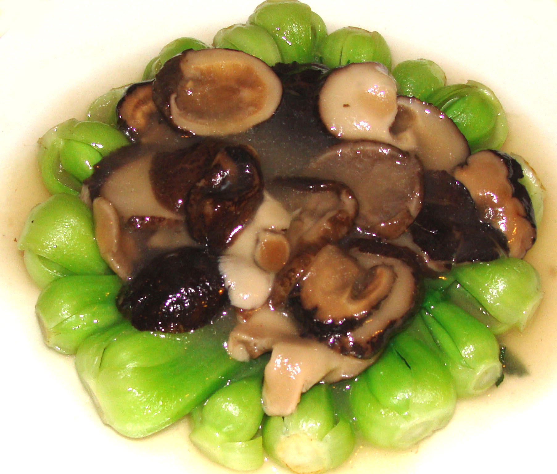 Order Black Mushrooms with Baby Bok Choy冬菇菜胆 food online from Chengdu 23 store, Wayne on bringmethat.com
