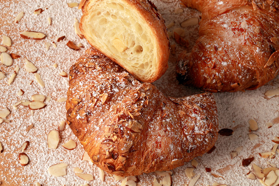 Order Almond Croissant  food online from Zing Cafe store, Berkeley on bringmethat.com