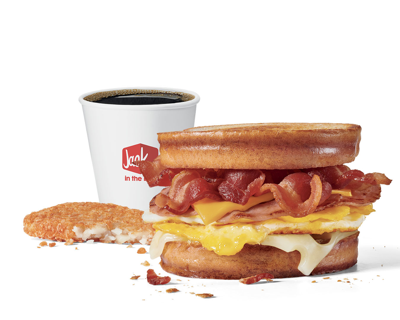 Order Grilled Sourdough Swiss Sandwich Breakfast Combo food online from Jack in the Box store, Mesa on bringmethat.com