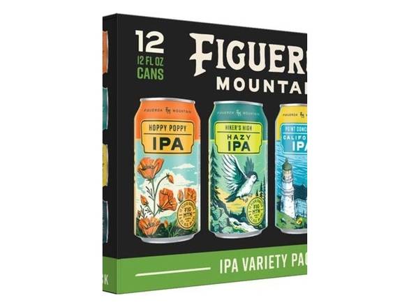 Order Figueroa Mountain Variety IPA Pack - 12x 12oz Bottles food online from Shell Beach Liquor & Deli store, Pismo Beach on bringmethat.com