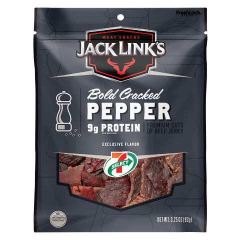 Order 7-Select Jack Links Bold Cracked Pepper Beef Jerky 3.25oz food online from 7-Eleven store, Pittsburgh on bringmethat.com