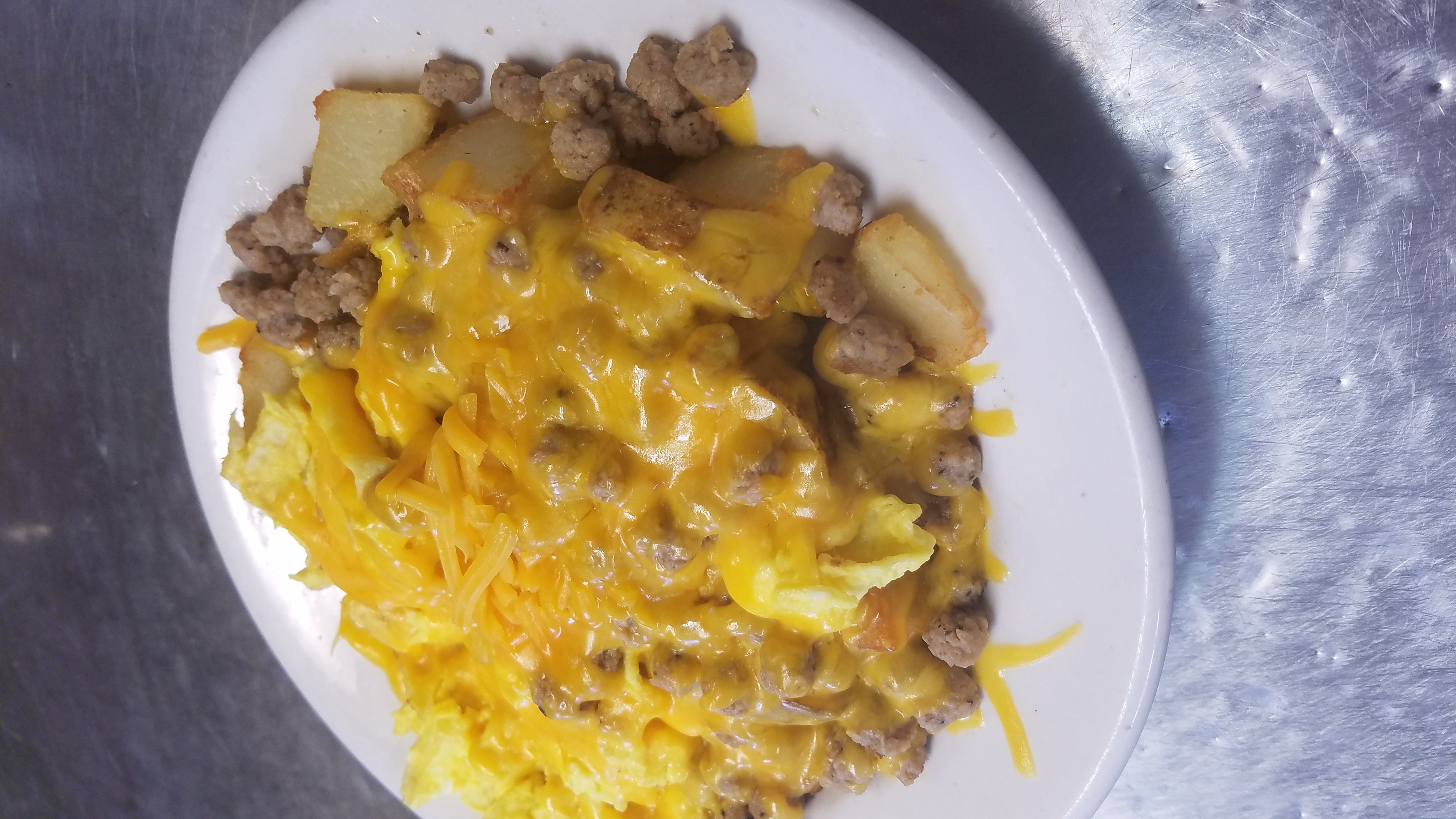 Order Sausage Breakfast bowl food online from Coles Front Street Inn store, Greenville on bringmethat.com