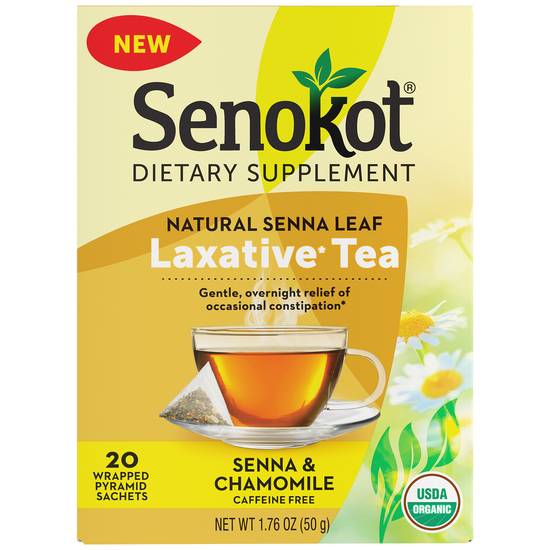Order Senokot Laxative Tea Bags Senna & Chamomile (20 ct) food online from Rite Aid store, Tiffin on bringmethat.com