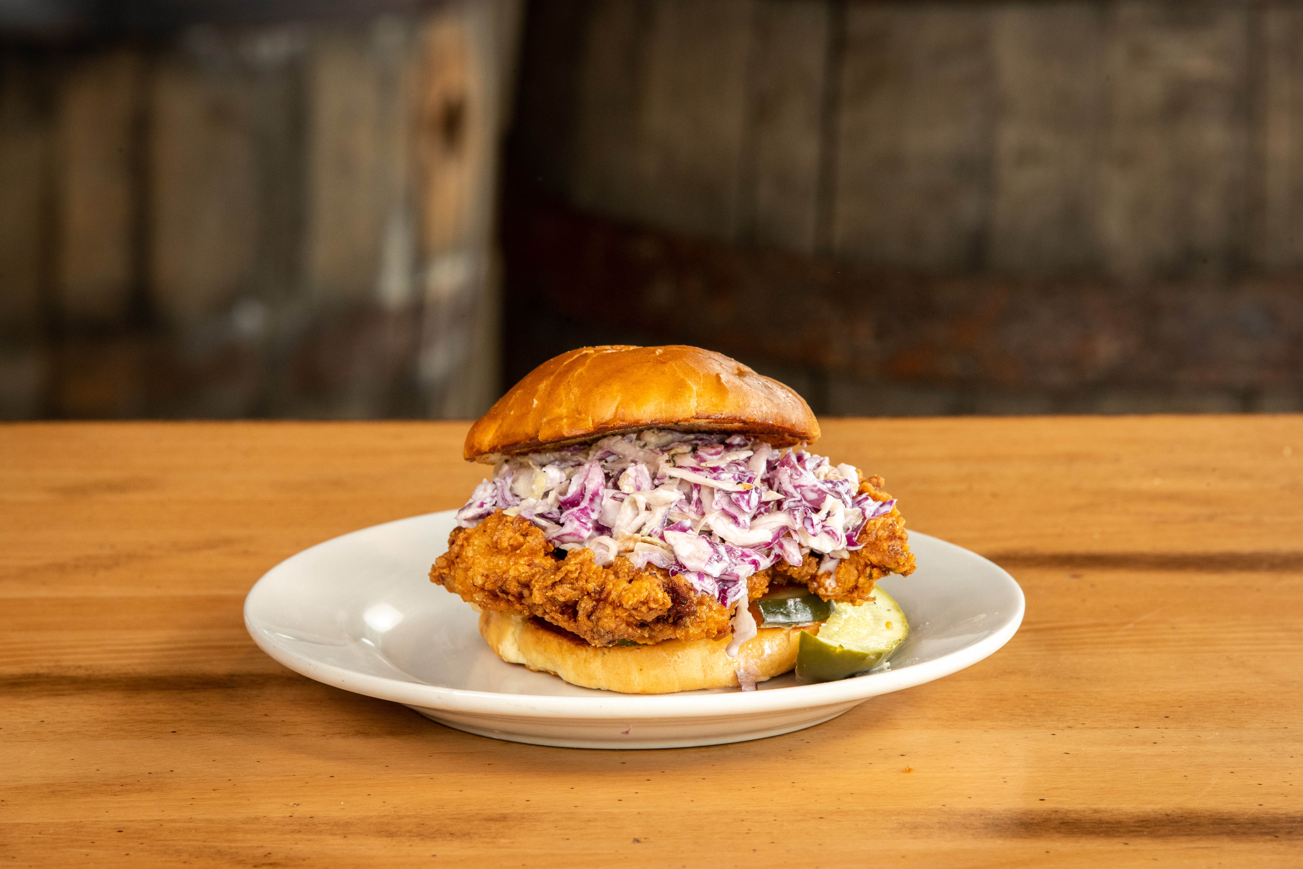 Order Hot Chicken Sandwich food online from Upland Fountains Square store, Indianapolis on bringmethat.com
