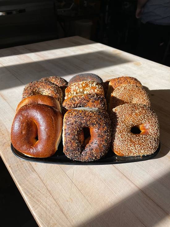 Order Baker's Dozen Bagels food online from The Bagelry @ Olmo store, New Haven on bringmethat.com