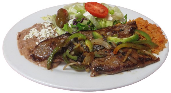 Order Carne Asada Plate food online from 7 Mares Seafood store, San Juan on bringmethat.com