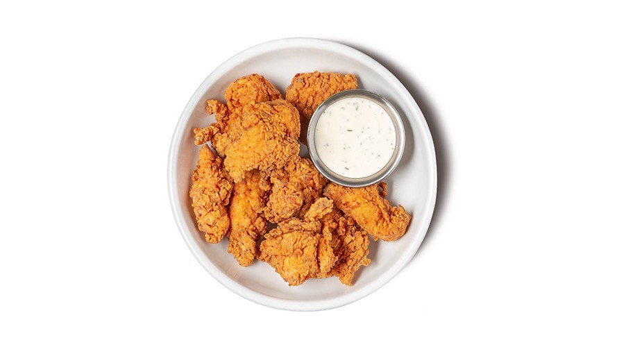 Order Popcorn Chicken (12) w/ Buttermilk Ranch food online from The Naked Bird store, Columbus on bringmethat.com