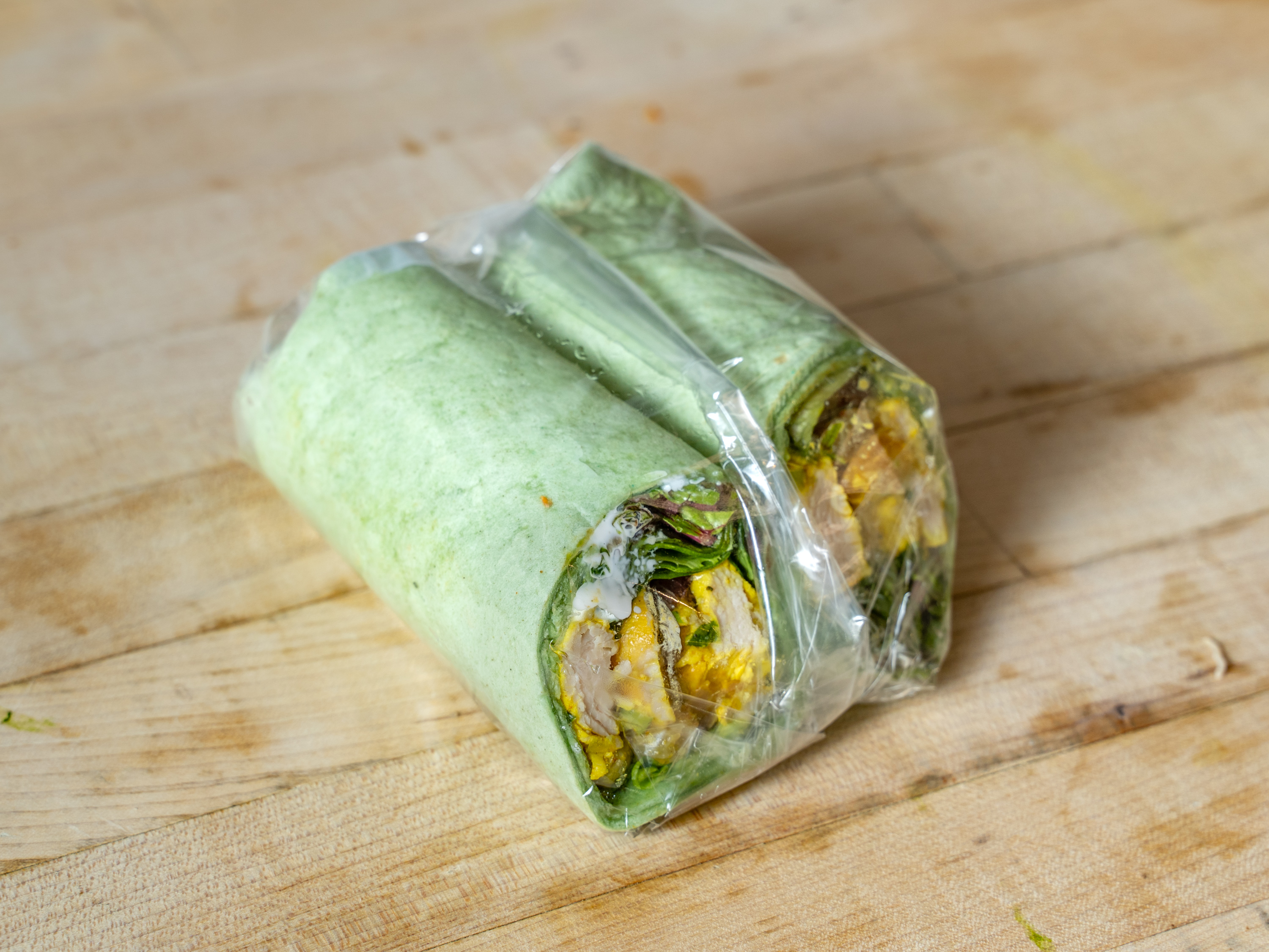 Order Curried Chicken Wrap food online from Ready To Eat store, New York on bringmethat.com