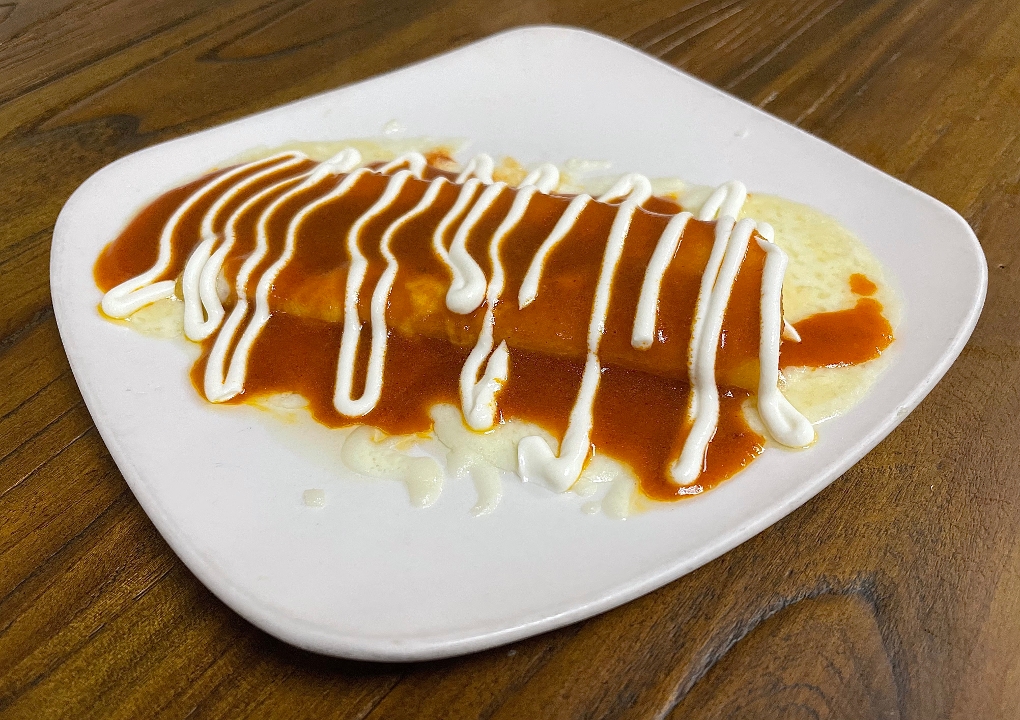 Order Side Cheese Enchilada Roja food online from Totopo Mexican Kitchen And Bar store, Pittsburgh on bringmethat.com