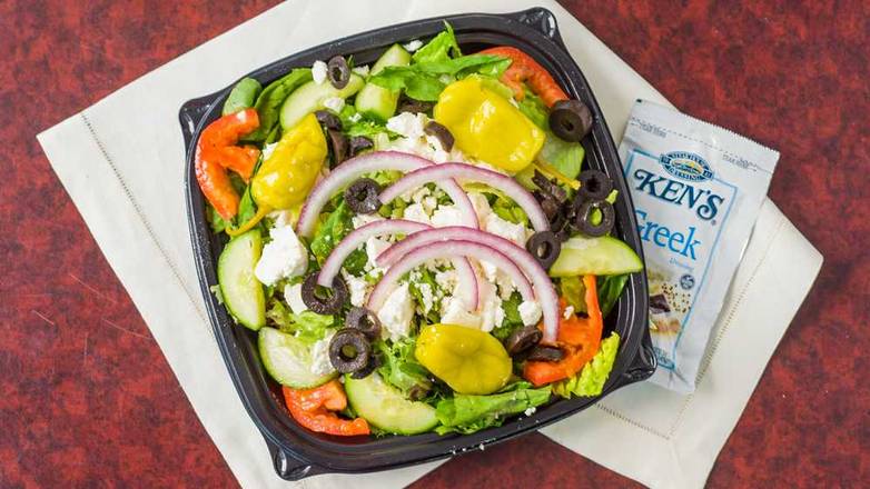 Order Greek Salad food online from Passport Pizza store, Warren on bringmethat.com