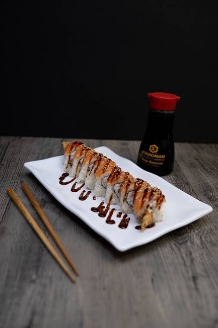 Order Tiger Roll (8 pcs) food online from Sushi Obsession store, Vallejo on bringmethat.com
