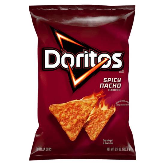 Order Doritos Spicy Nacho 9.25oz food online from Caseys Carry Out Pizza store, Papillion on bringmethat.com