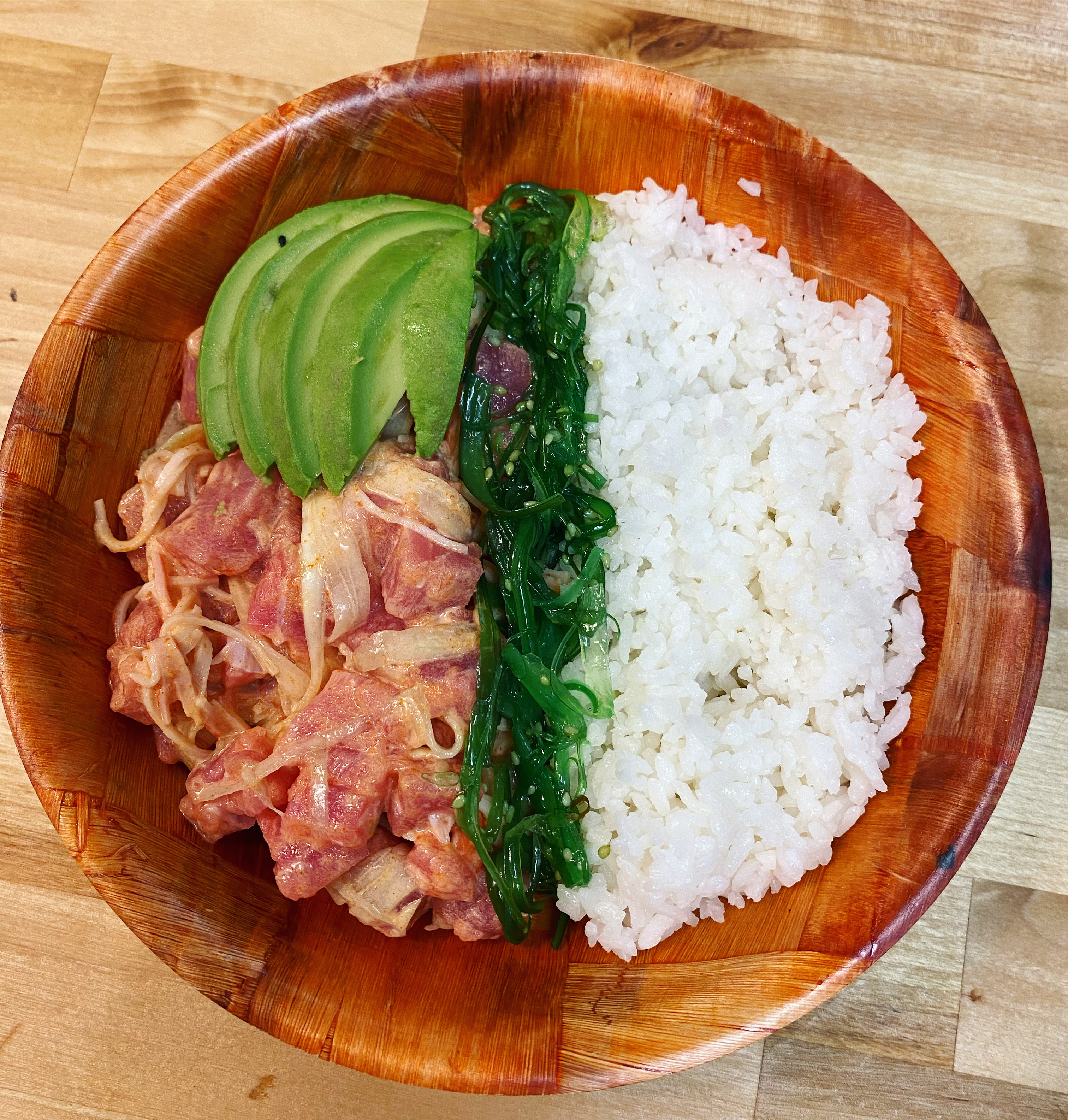 Order Cali Poke with sushi rice food online from Zeke Beans & Bowls store, Norfolk on bringmethat.com