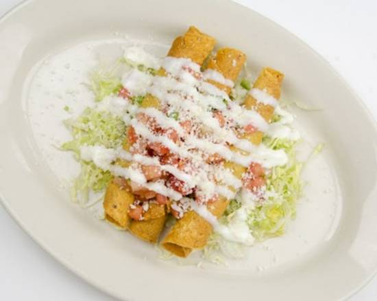 Order Carnitas Flautas food online from Felipe Mexican Taqueria store, New Orleans on bringmethat.com