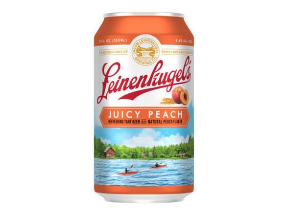 Order Leinenkugel's Juicy Peach Fruited Session Sour Beer - 6x 12oz Cans food online from Jenny Liquors store, Mt Prospect on bringmethat.com