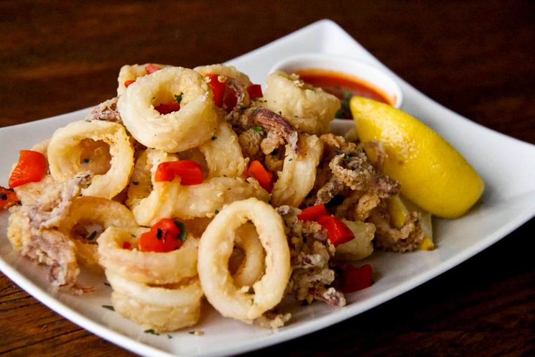 Order Breaded Calamari - Appetizer food online from Pluck'd By Dirk Flanigan store, Chicago on bringmethat.com