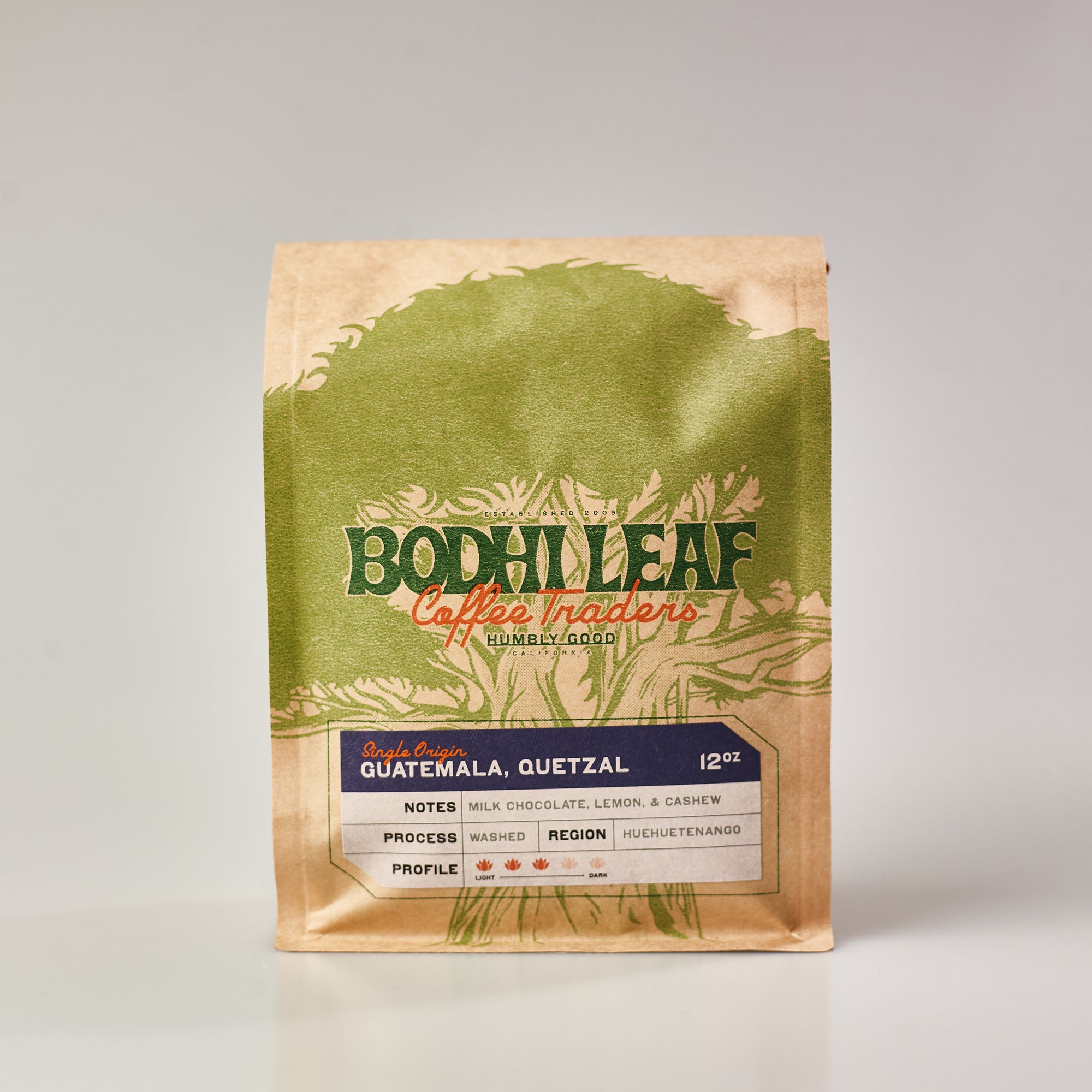 Order Guatemala Quetzal - 12 oz Bag food online from Bodhi Leaf Coffee Traders store, Placentia on bringmethat.com